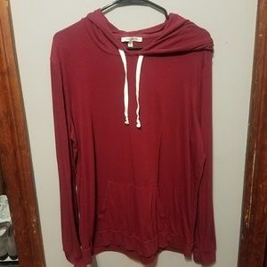 Maroon light weight hoodie